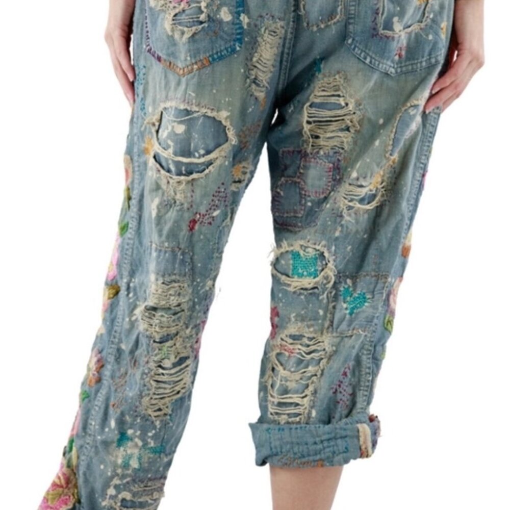 Magnolia Pearl Embroidered Miner Denims - Picture 5 of 11